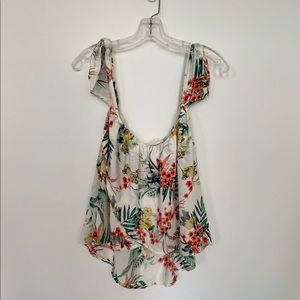 Peach love California off shoulder top